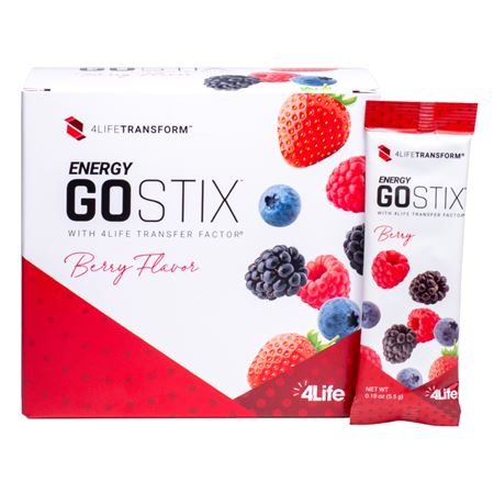 4Life Transfer Factor Energy Go Stix Berry milteliai gėrimui – paketėlių pakuotė